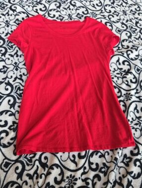 No Boundaries Red Crew Neck Tee